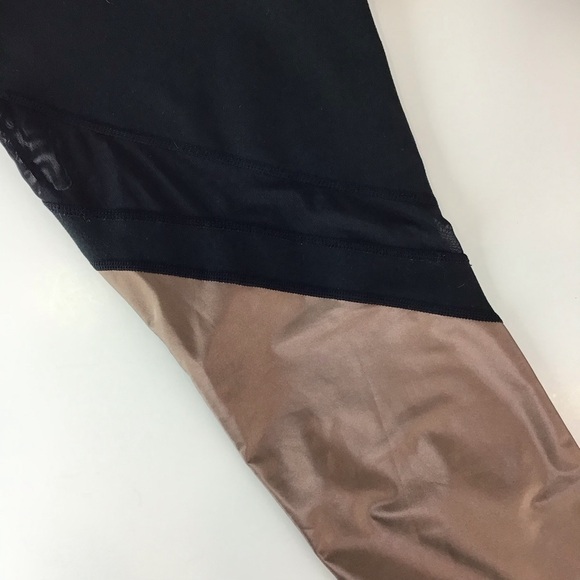 Fabletics Brogan Metallic Black & Bronze Legging | Large - Picture 7 of 11